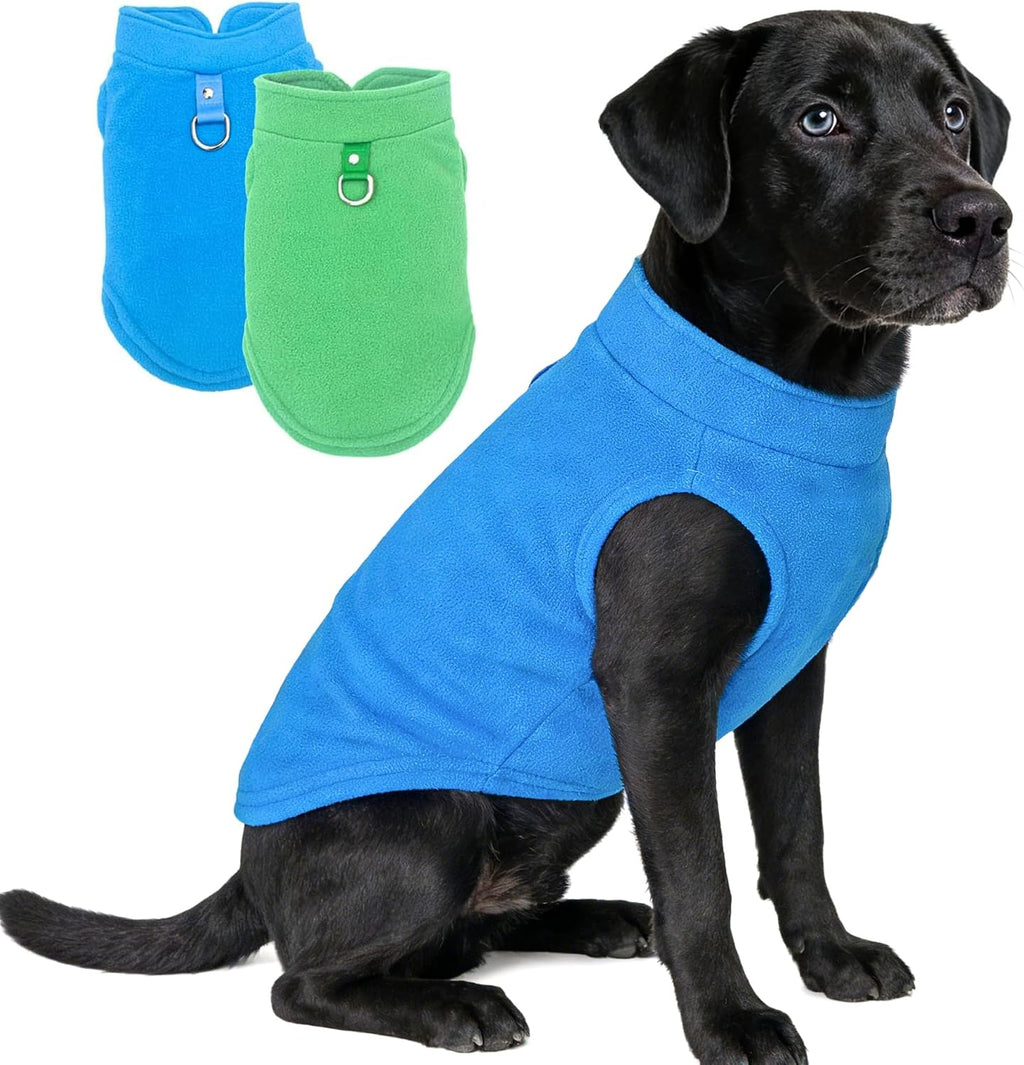 2 Pack Dog Sweater with Leash Ring Winter Warm Pet Sweater Thick Clothes Coat Fleece Dog Sweaters for Small Dogs Girl Boy for Chihuahua, French Bulldog, Dachshund,Medium(7-10lbs) - Image 12