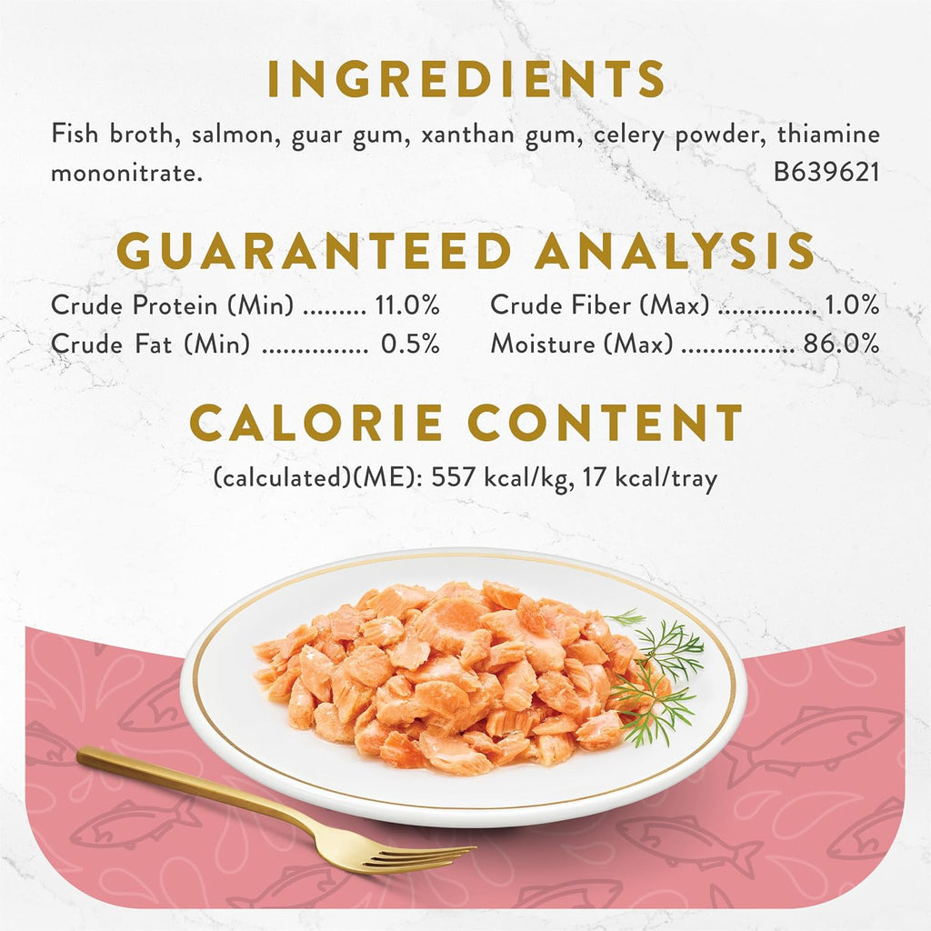 Back of product package showing ingredients and feeding guide