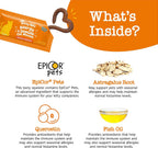 Zesty Paws immune support supplement for cats ingredients label