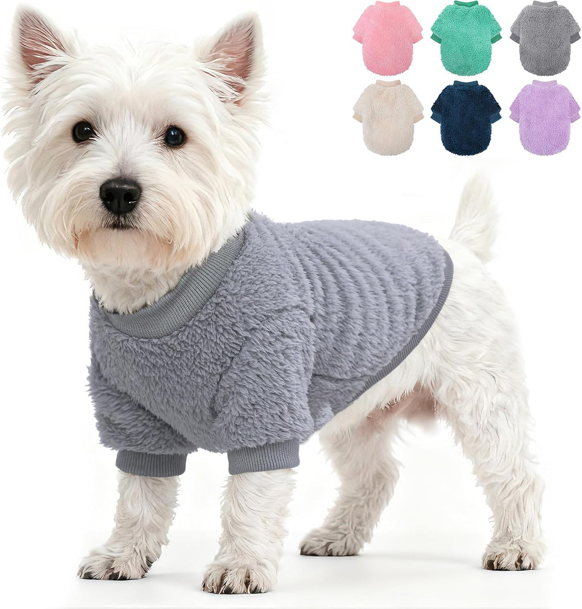 Dog Sweaters for Small Dogs, Winter Fleece Puppy Sweaters for Teacup Yorkie Chihuahua Clothes, Cute Pink XXS Dog Sweater Warm Soft Pet Outfit Apparel - Image 10