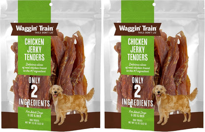 Waggin' Train Chicken Jerky Dog Treats, Made with 100% Real Chicken Breasts, Only Two All-Natural Ingredients, Great High Protein Dog Treat, Easily Digestible for Big or Small Dogs, 30 oz. Pouch - Image 12