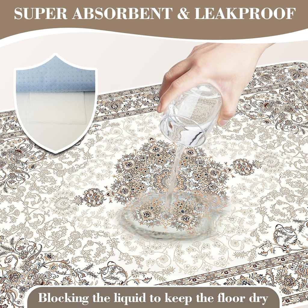 Dogcator non-slip waterproof pee pad placed on hardwood floor