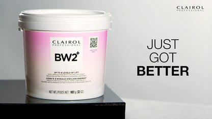 Clairol Professional BW2+ 8 ounce tub packaging design details