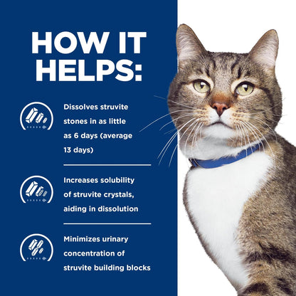 Hill's Prescription Diet s/d cat food bag showing veterinary diet seal