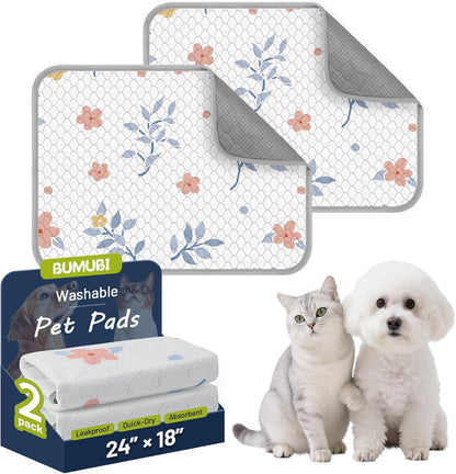 Washable Dog Pee Pads - Absorbent Reusable Puppy Training Pads, Waterproof Leak - Proof & Non - Slip for Crate Whelping Potty Training 48x48 (Pack of 2) - Image 9