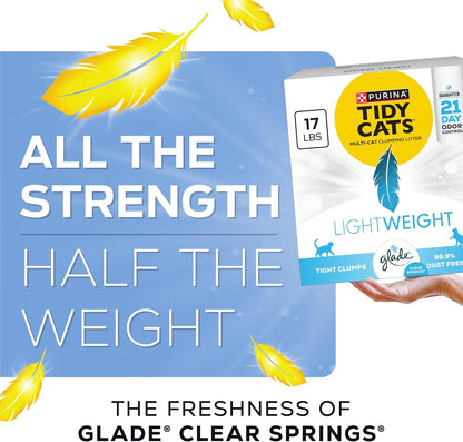 Purina Tidy Cats litter box showing clumping action