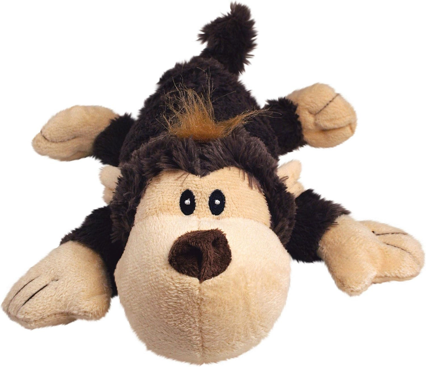 KONG Cozie Ali Alligator green plush toy back details