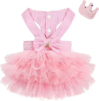 Durable denim top pet tutu skirt for summer celebrations
