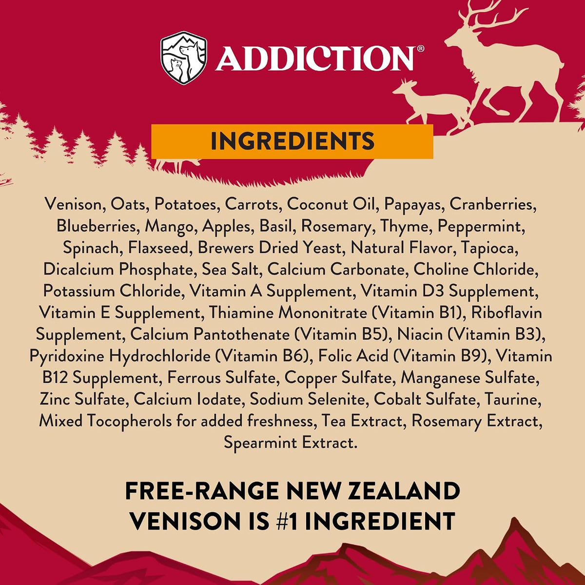 Rehydrating Addiction air dried venison and cranberry dog food with warm water