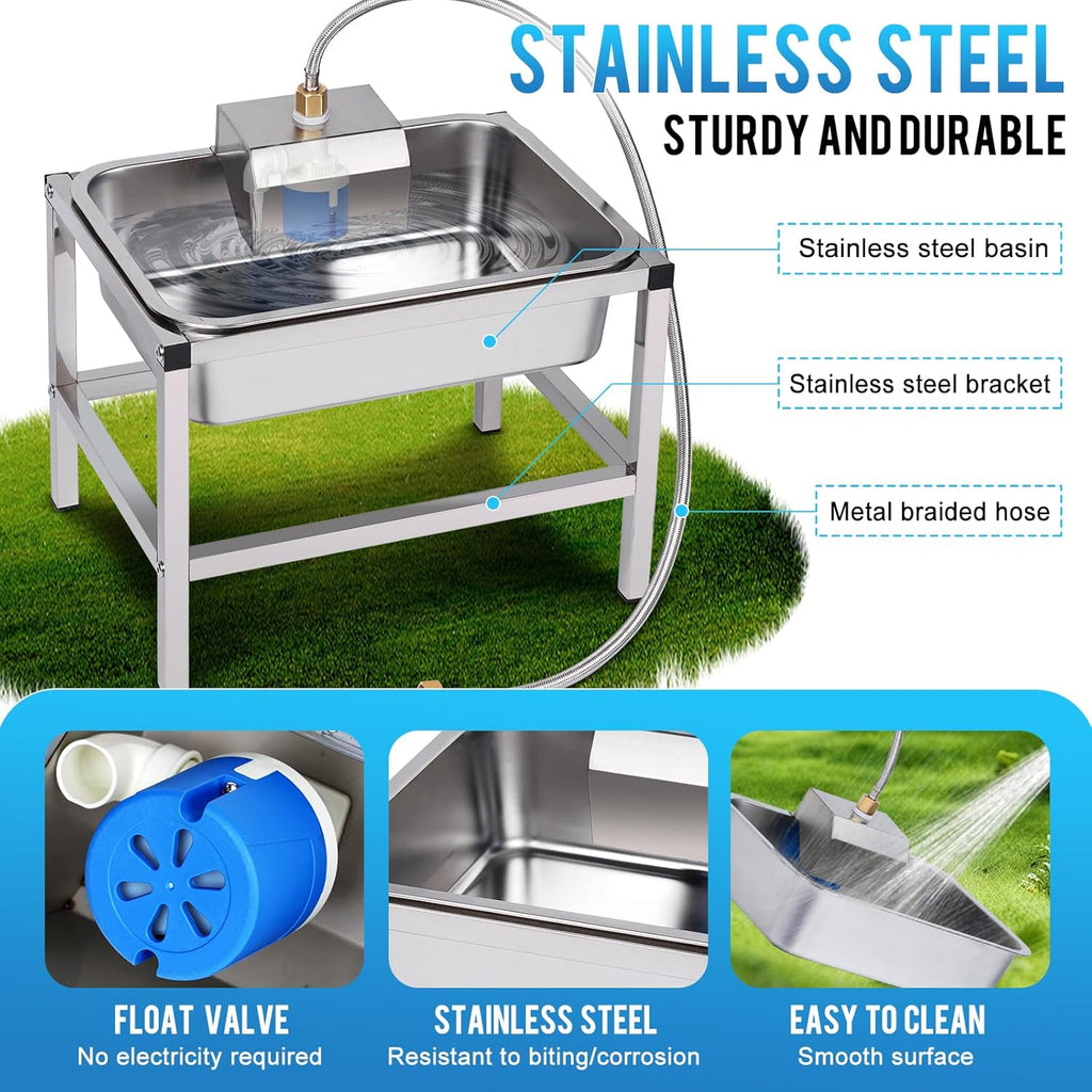 Ergonomic elevated pet feeding station showing fourteen inch stand setup