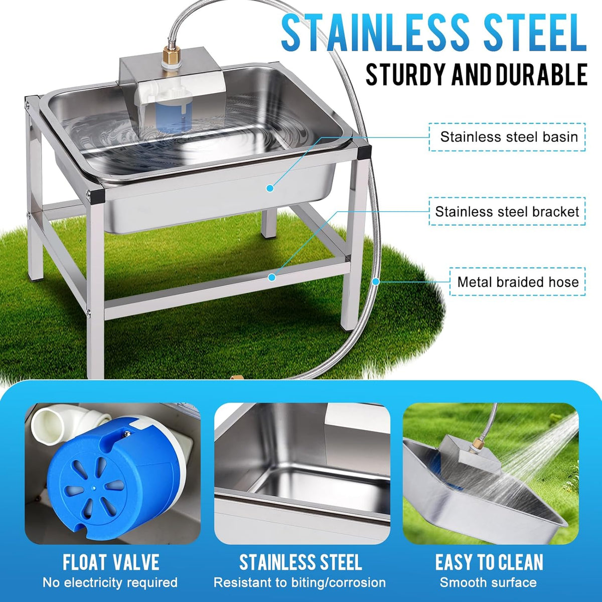 Ergonomic elevated pet feeding station showing fourteen inch stand setup