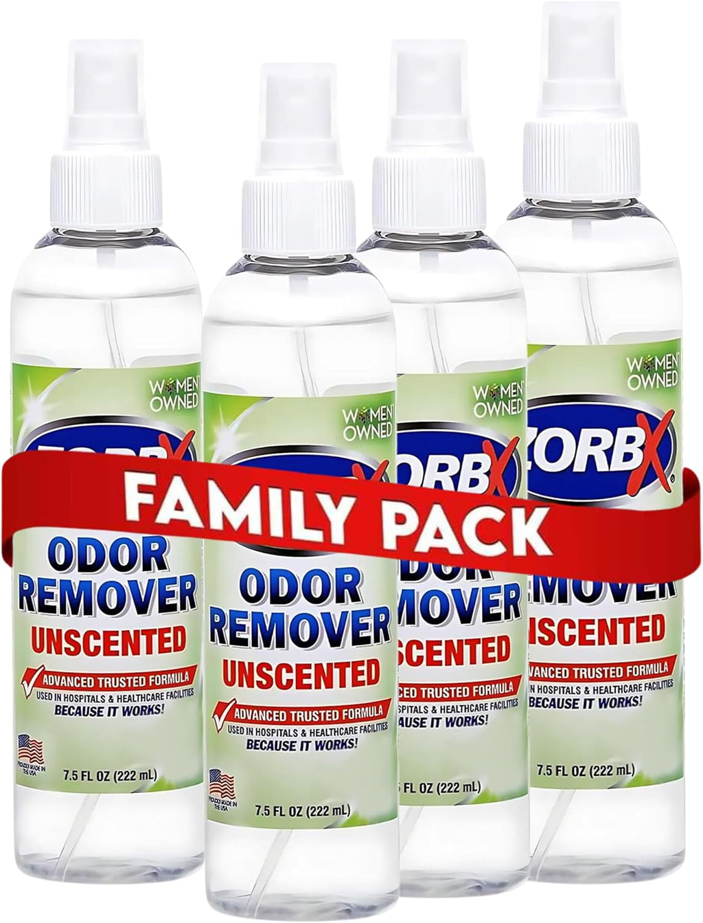 ZORBX Unscented Odor Eliminator Bundle: 16 Oz +7.5 Oz + 2 Oz - Hospital-Grade Odor Remover for Pet & Human Urine, Smoke & Strong Household Odors - Carpet, Upholstery, Mattress, Bathroom, Car & More - Image 12