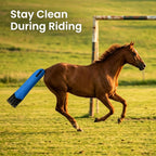 Waterproof horse tail protector set showcasing the included metal grooming comb close up.