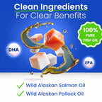Natural fish oil skin and coat support for dogs and cats nutritional label