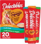 Delectables Squeeze Up Variety Pack, Creamy Squeezable Puree, Lickable Wet Cat Treats, Grain Free, No Added Fillers, No by-Products, No Added Preservatives, 0.5 Ounces Tube, 72 Tubes Total - Image 13