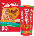 Delectables Squeeze Up Variety Pack, Creamy Squeezable Puree, Lickable Wet Cat Treats, Grain Free, No Fillers, by-Products, Preservatives, 0.5 Ounces Tube, 54 Tubes Total - Image 12