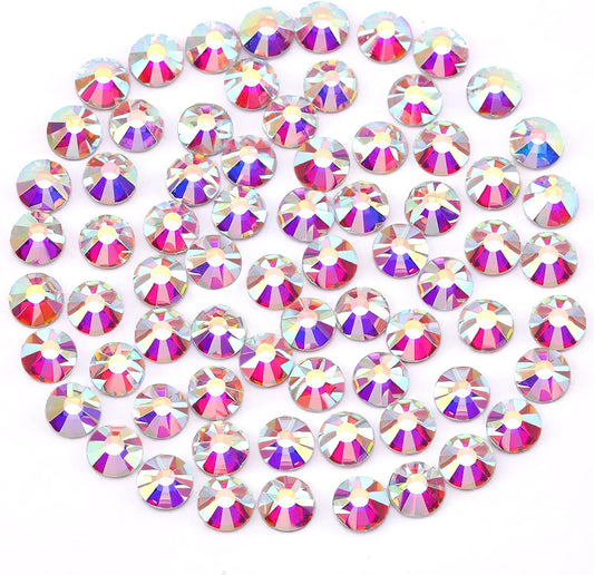 Novani 1440pcs SS20 Crystal AB flatback rhinestones front view