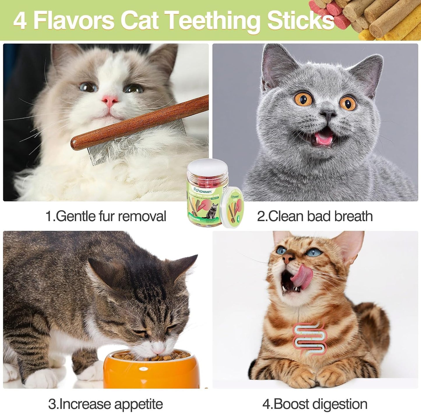 Natural ingredients freeze dried cat snack sticks