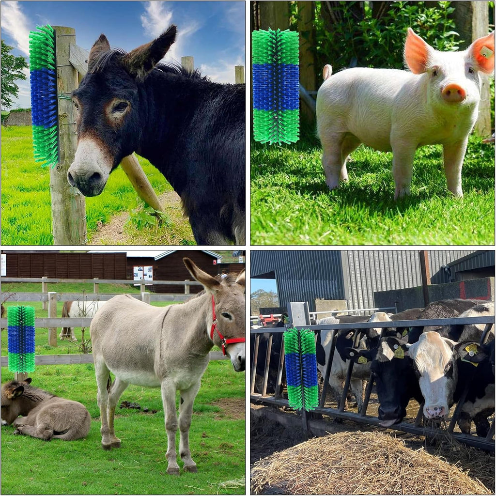 Side profile of Sayutie livestock brush for cattle and pigs