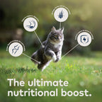 Ziwi Peak cat food packaging side view showing nutritional benefits