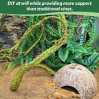 Reptile climbing on Pinvnby fat size jungle branch accessory