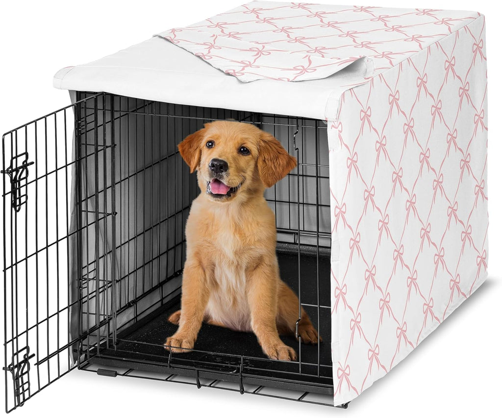 Sweet Jojo Designs 24in. Small Dog Crate Cover (Black Boho Wildflower) for Girls Pet Cage, Kennel Covers (Vintage, Floral, Leaves, Botanical, Paisley, Flower, Bohemian, Farmhouse, Orange, Blue, Teal) - Image 12