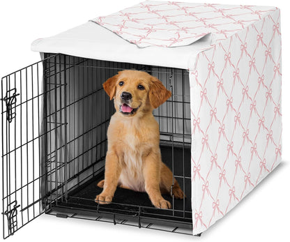 Sweet Jojo Designs 24in. Small Dog Crate Cover (Black Boho Wildflower) for Girls Pet Cage, Kennel Covers (Vintage, Floral, Leaves, Botanical, Paisley, Flower, Bohemian, Farmhouse, Orange, Blue, Teal) - Image 12