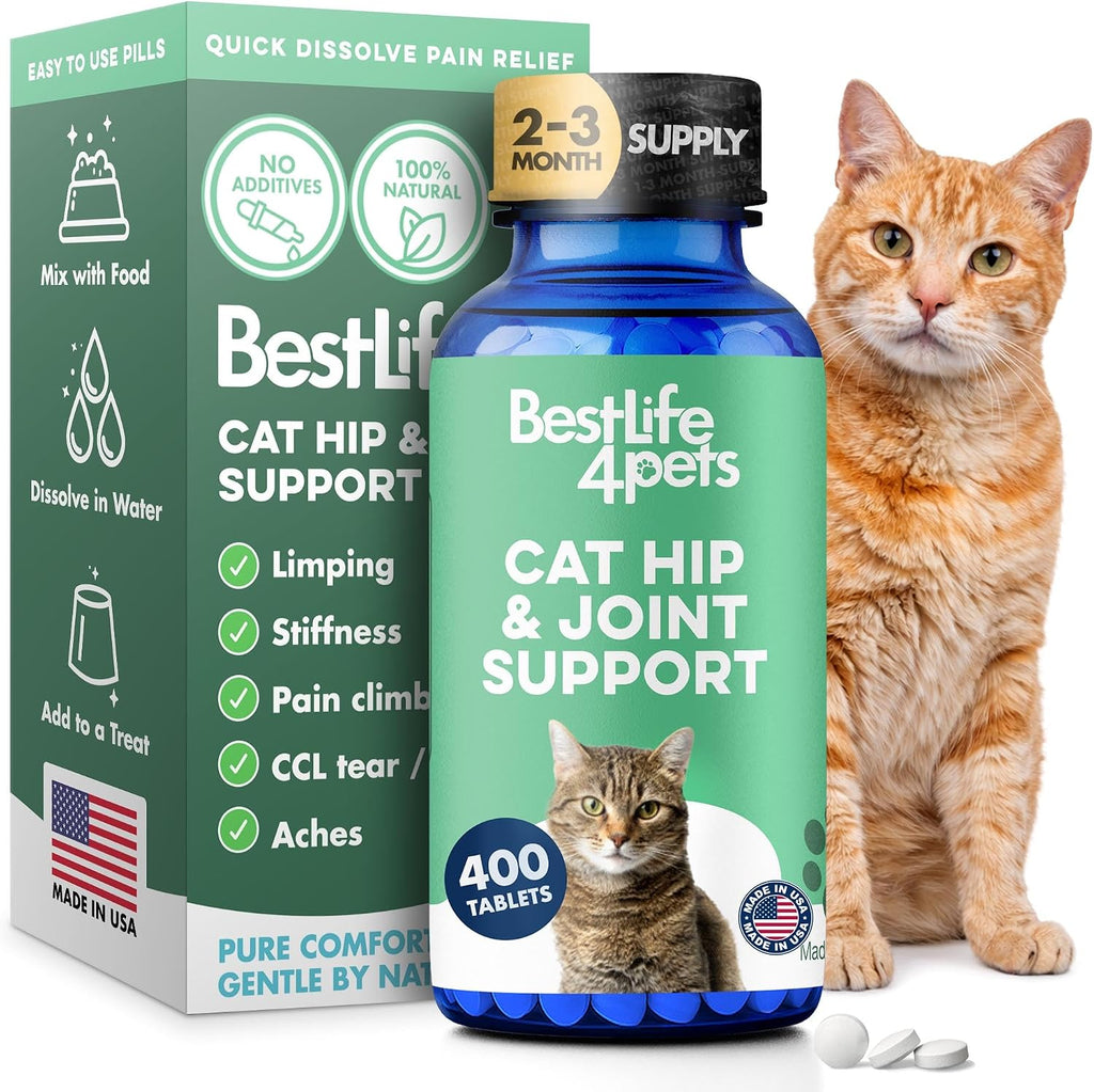 Bestlife4pets cat joint supplement bottle front view