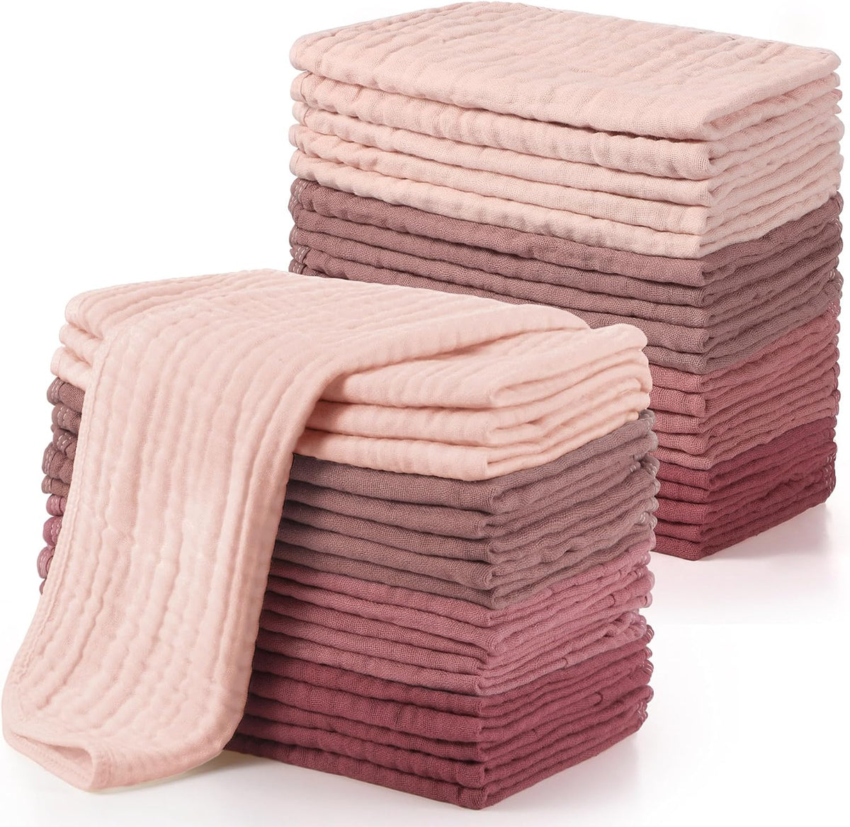 Buryeah muslin baby burp cloths set of 20 pieces