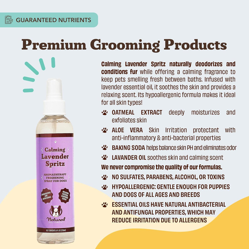 Natural Dog Company calming spray for anxious dogs