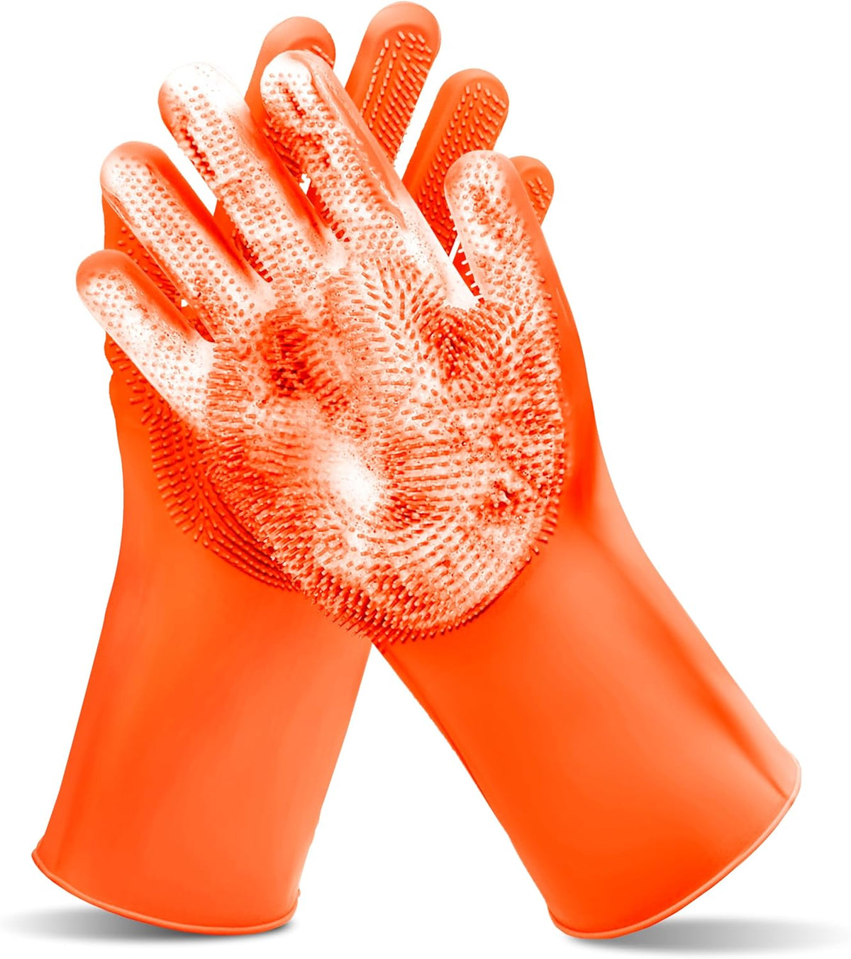 Pet Grooming Gloves-Dog Washing Gloves with High-Density Teeth, Dog Bath Scrubber with Enhanced Five Finger Design, Silicone Gloves for Dogs and Cats Bathing, Massage (Pink) - Image 12