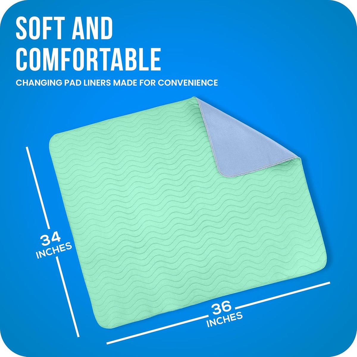 Close up of quilted texture on Utopia Bedding reusable underpads
