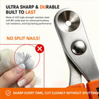 Trumoon professional cat claw clippers with anti slip cushioned grip.