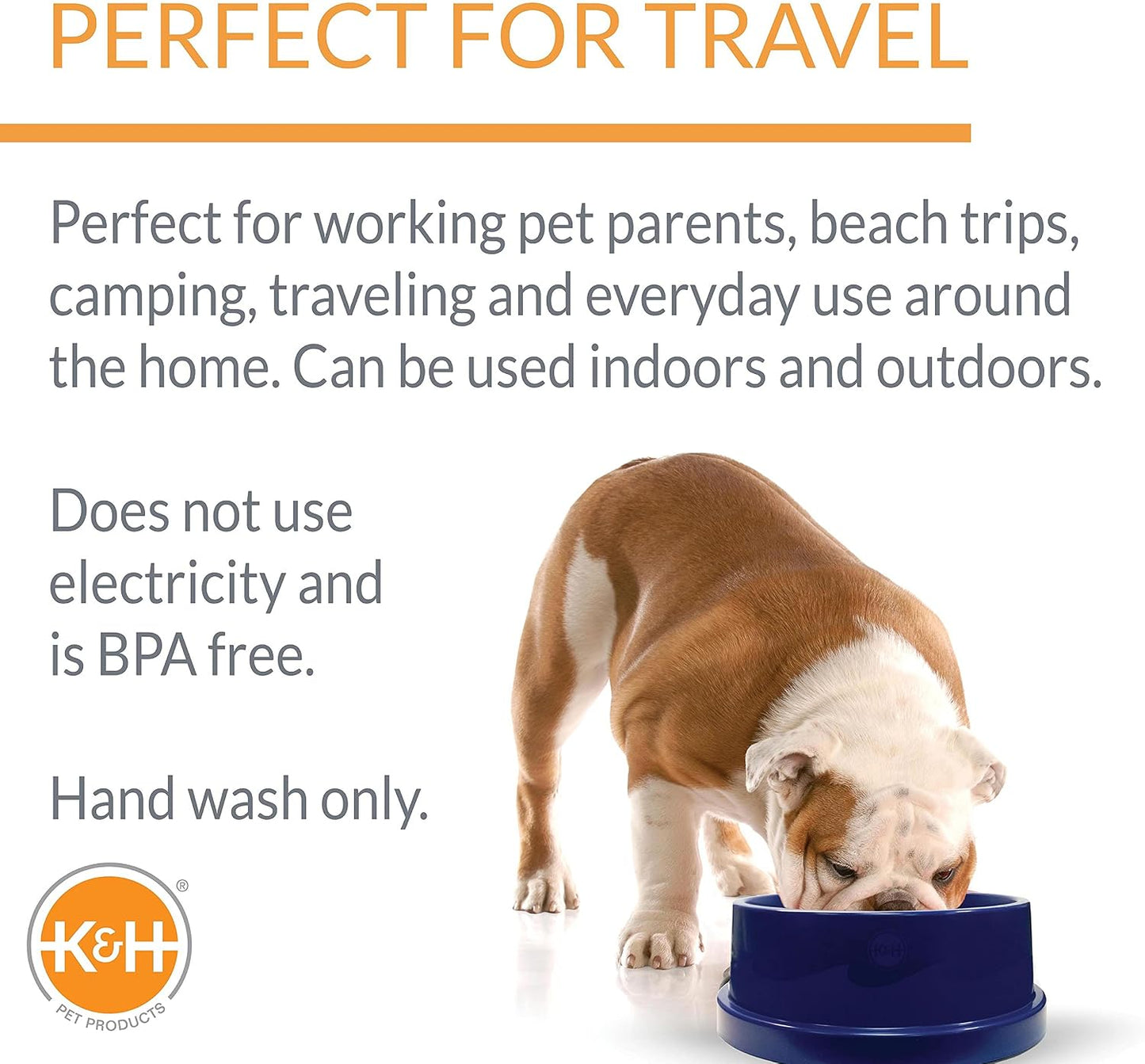 K&H pet products electricity free summer cooling bowl for cats and dogs