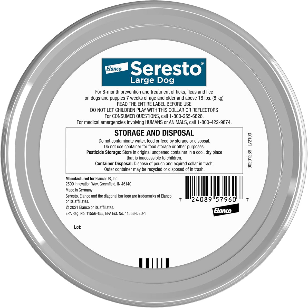 Seresto dog collar 8 month protection technology illustration