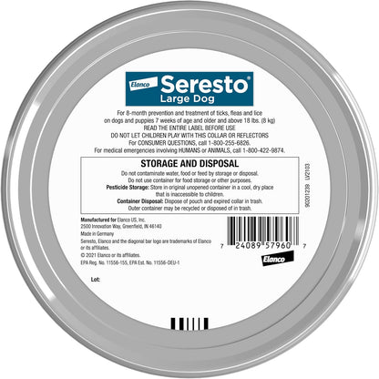 Seresto dog collar 8 month protection technology illustration