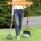 Multi surface pet waste removal tool working on gravel and concrete dirt.