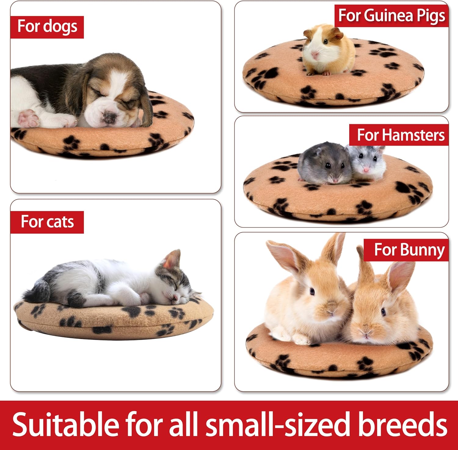 Gelbesty non electric wireless pet bed warmer placed inside a kitten whelping box for safety