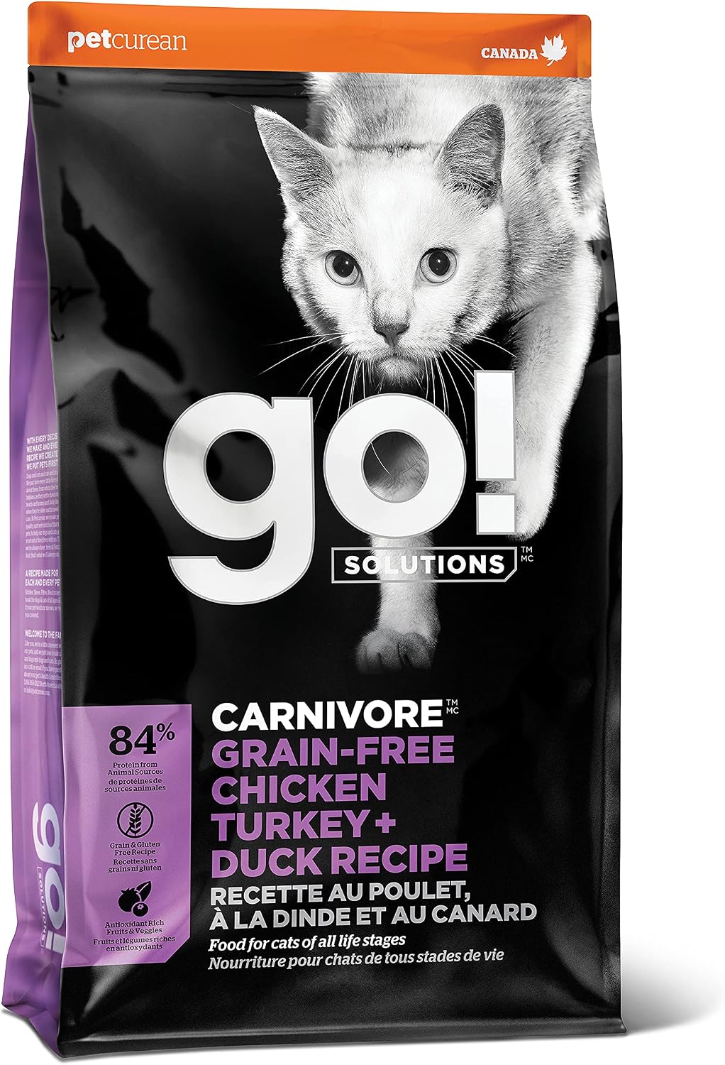 Go! Solutions Carnivore Chicken, Turkey & Duck Dry Cat Food, 3 lb | Grain-Free High Protein Kibble to Fuel Muscles, Supports Digestive & Urinary Tract Health, For Kittens, Adults & Seniors - Image 12