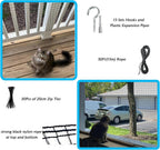Cat playing safely behind Junflying pet balcony net