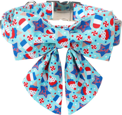 Maca Bates Cherry Pink Dog Collar with Cute Solid Sailor Bow Tie for Small Girl Boy Dogs,Girly Adjustbale Durable Breakaway Soft Collars with Bowtie for Female Male Puppy,Pet with Metal Buckle - Image 15