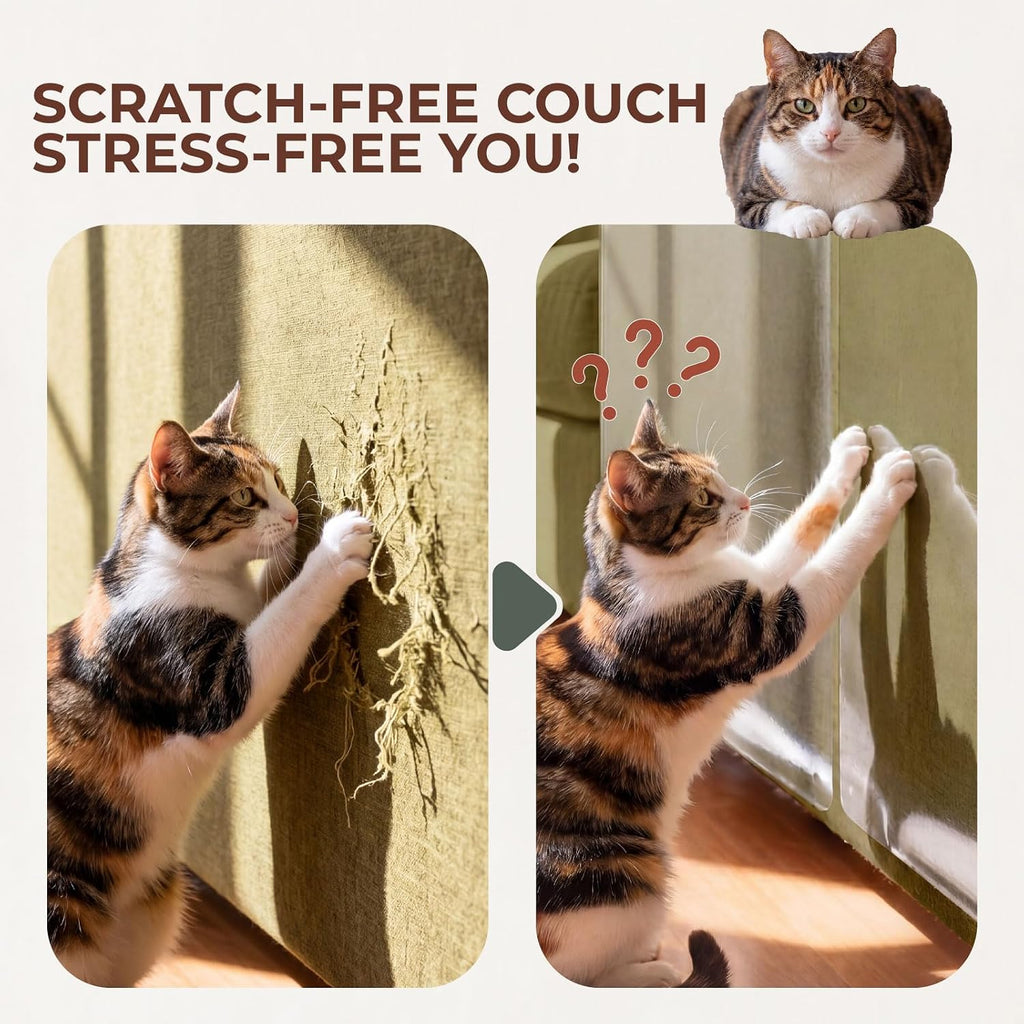 Person cutting scratch protector for furniture fitting