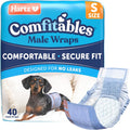 Hartz Comfitables disposable male dog wraps front packaging view