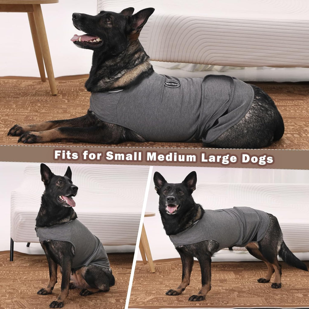 Close up of breathable fabric on dog anxiety vest
