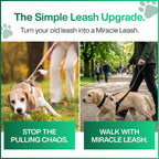 MiracleLeash authentic imported USA dog training accessory for gentle correction walks.