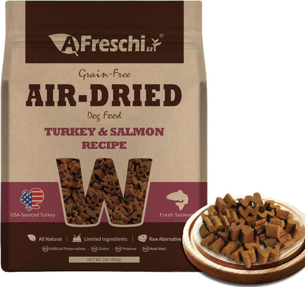 A Freschi srl Air-Dried Puppy & Adult Dog Food - Real Turkey & Salmon Recipe | Grain-Free | High-Protein for Toy, Small & Large Breeds | Ideal for Picky Eaters, 2.2 lb Bag - Image 10