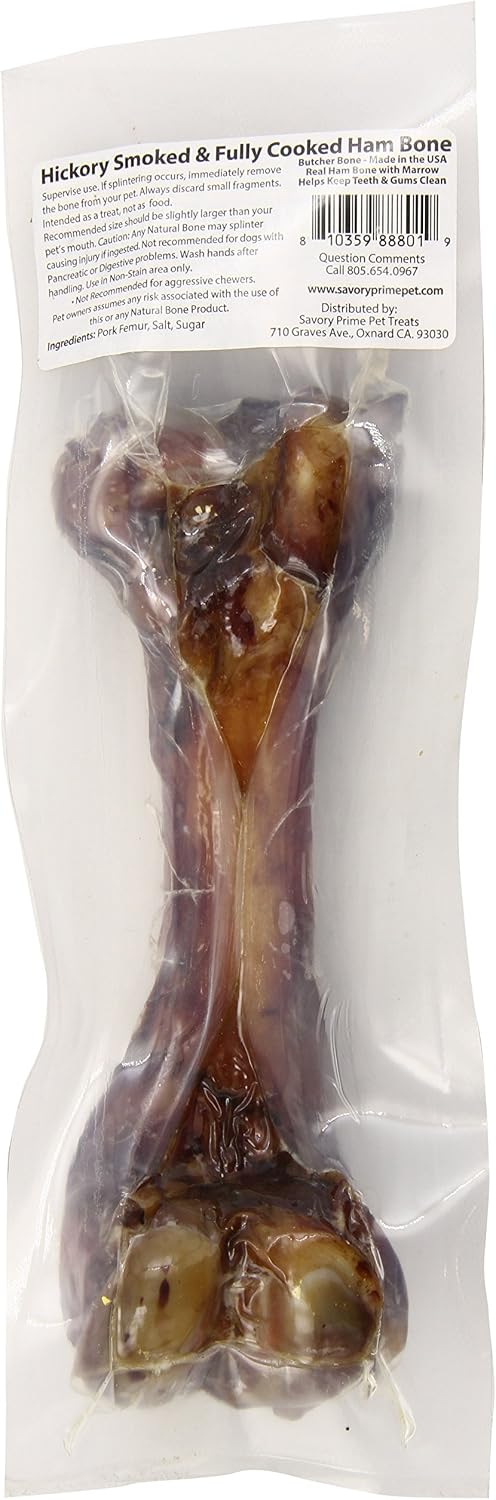 Savory Prime natural pork bone treat for medium and large dogs