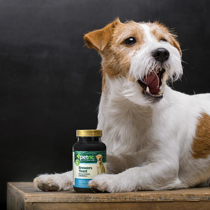 Close up of PetNC Natural Care Brewers Yeast chewable tablets