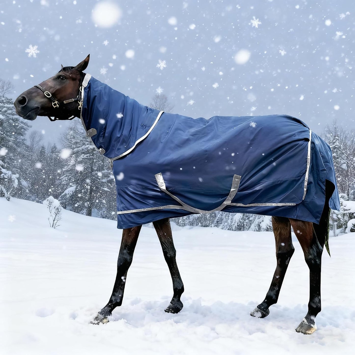 Niutrip 1200D horse turnout blanket side view
