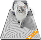 Cat Litter Box Mat - L Large Size 34 x 22 in, Water Proof, Kitty Litter Trapping Mat, Easy to Clean, Scatter Control, Odorless, Pet Supplies for Indoor Cats, Warm Beige - Image 11